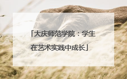 大庆师范学院：学生在艺术实践中成长
