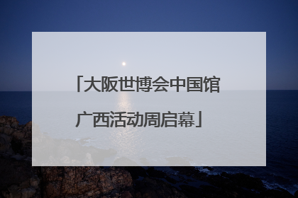 大阪世博会中国馆广西活动周启幕