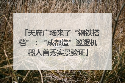 天府广场来了“钢铁搭档”：“成都造”巡逻机器人首秀实景验证