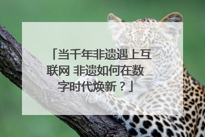 当千年非遗遇上互联网 非遗如何在数字时代焕新？