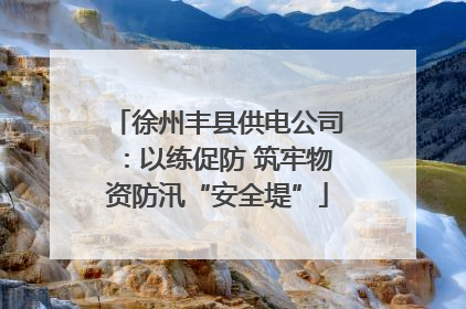 徐州丰县供电公司：以练促防 筑牢物资防汛“安全堤”