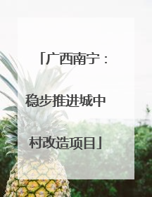 广西南宁：稳步推进城中村改造项目