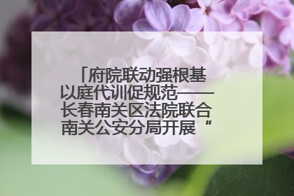 府院联动强根基 以庭代训促规范——长春南关区法院联合南关公安分局开展“以庭代训”