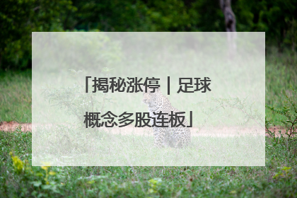 揭秘涨停｜足球概念多股连板