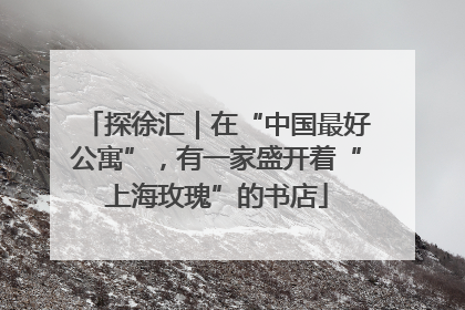 探徐汇｜在“中国最好公寓”，有一家盛开着“上海玫瑰”的书店
