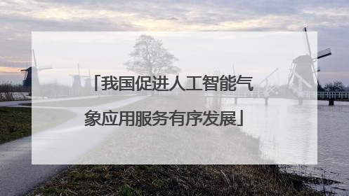我国促进人工智能气象应用服务有序发展