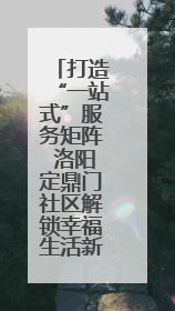打造“一站式”服务矩阵 洛阳定鼎门社区解锁幸福生活新场景