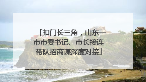 扣门长三角，山东一市市委书记、市长接连带队招商谋深度对接