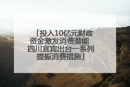 投入10亿元财政资金激发消费潜能 四川宜宾出台一系列提振消费措施