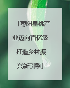 枣阳皇桃产业迈向百亿级 打造乡村振兴新引擎
