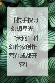 携手探寻幻想星光 “天问”科幻作家创作营在成都开营