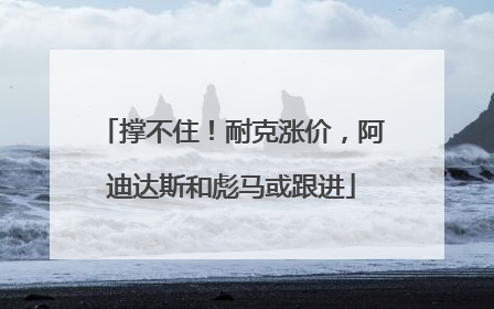 撑不住！耐克涨价，阿迪达斯和彪马或跟进