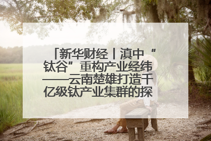 新华财经丨滇中“钛谷”重构产业经纬——云南楚雄打造千亿级钛产业集群的探索与实践