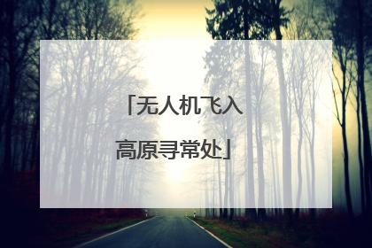 无人机飞入高原寻常处