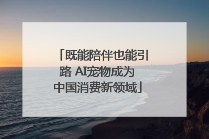 既能陪伴也能引路 AI宠物成为中国消费新领域