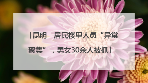 昆明一居民楼里人员“异常聚集”，男女30余人被抓