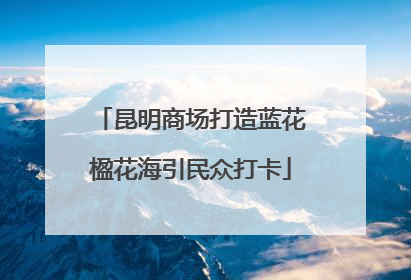 昆明商场打造蓝花楹花海引民众打卡