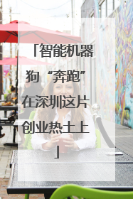 智能机器狗“奔跑”在深圳这片创业热土上