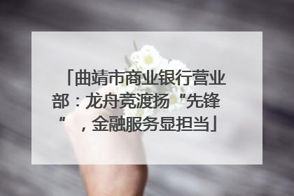 曲靖市商业银行营业部：龙舟竞渡扬“先锋”，金融服务显担当