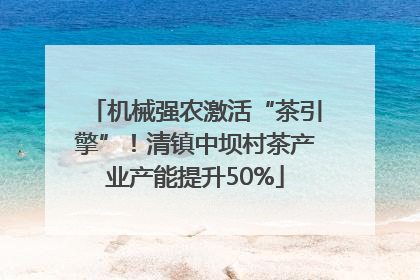 机械强农激活“茶引擎”！清镇中坝村茶产业产能提升50%