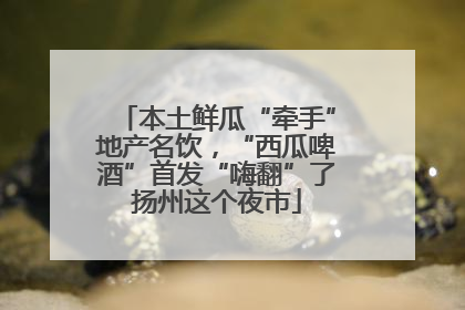 本土鲜瓜“牵手”地产名饮，“西瓜啤酒”首发“嗨翻”了扬州这个夜市