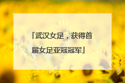 武汉女足，获得首届女足亚冠冠军