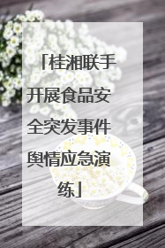 桂湘联手开展食品安全突发事件舆情应急演练