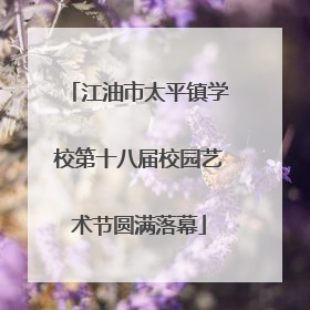 江油市太平镇学校第十八届校园艺术节圆满落幕