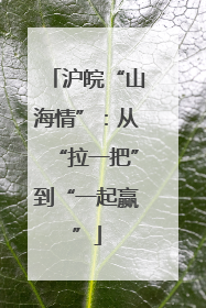 沪皖“山海情”：从“拉一把”到“一起赢”