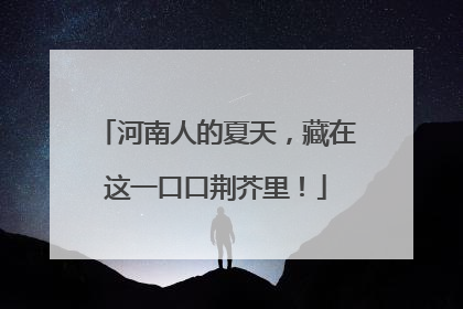河南人的夏天，藏在这一口口荆芥里！