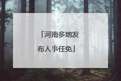 河南多地发布人事任免