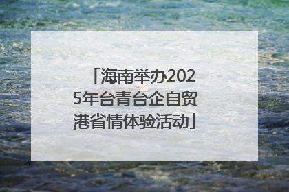 海南举办2025年台青台企自贸港省情体验活动