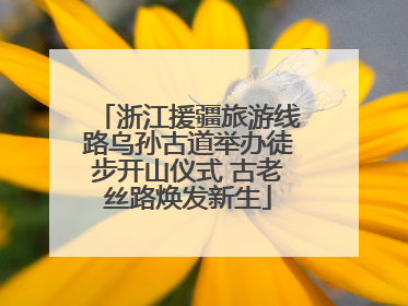 浙江援疆旅游线路乌孙古道举办徒步开山仪式 古老丝路焕发新生