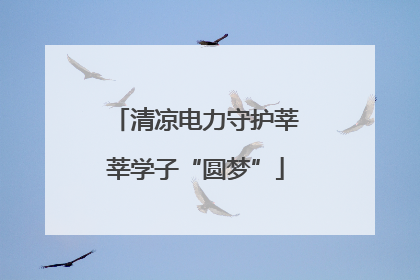 清凉电力守护莘莘学子“圆梦”