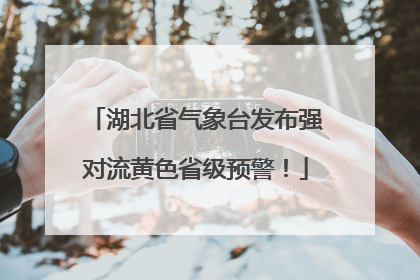 湖北省气象台发布强对流黄色省级预警！