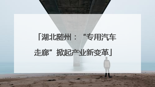 湖北随州：“专用汽车走廊”掀起产业新变革