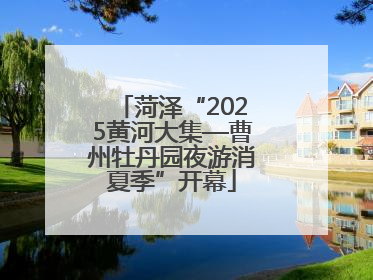 菏泽“2025黄河大集—曹州牡丹园夜游消夏季”开幕