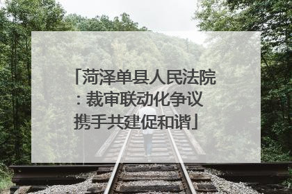 菏泽单县人民法院：裁审联动化争议 携手共建促和谐