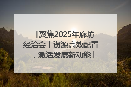 聚焦2025年廊坊经洽会丨资源高效配置，激活发展新动能