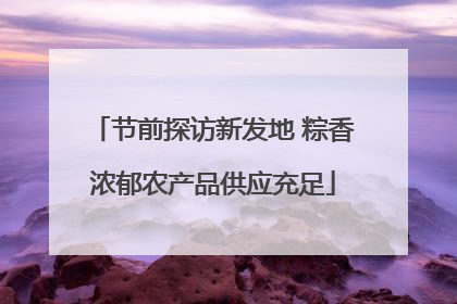 节前探访新发地 粽香浓郁农产品供应充足