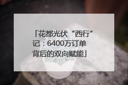花都光伏“西行”记：6400万订单背后的双向赋能