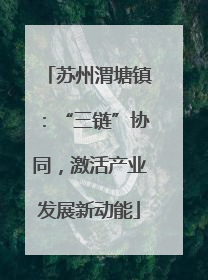 苏州渭塘镇：“三链”协同，激活产业发展新动能