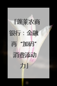 蓬莱农商银行：金融再“加码” 消费添动力
