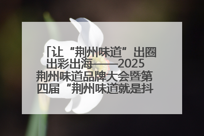 让“荆州味道”出圈出彩出海——2025荆州味道品牌大会暨第四届“荆州味道就是抖味”短视频挑战赛启动仪式侧记
