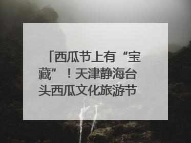 西瓜节上有“宝藏”！天津静海台头西瓜文化旅游节甜蜜开幕