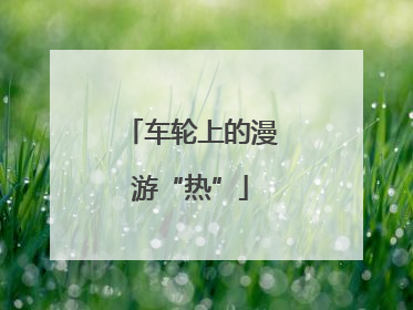 车轮上的漫游“热”