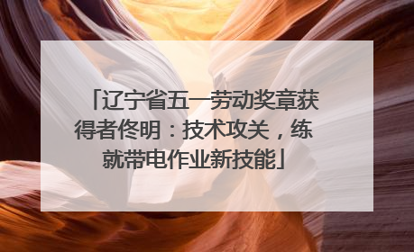 辽宁省五一劳动奖章获得者佟明：技术攻关，练就带电作业新技能