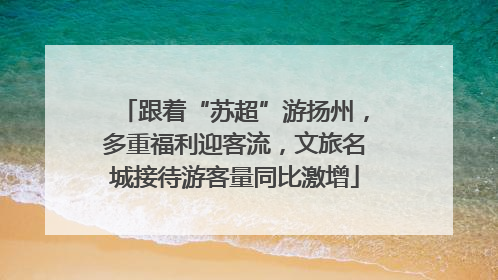 跟着“苏超”游扬州，多重福利迎客流，文旅名城接待游客量同比激增