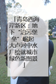 青岛西海岸新区：地下“治污堡垒”崛起 大卢河中水厂绘就城市绿色新图景