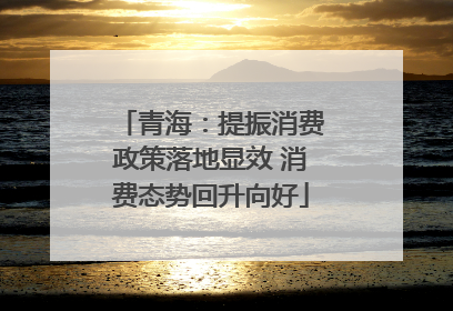 青海：提振消费政策落地显效 消费态势回升向好